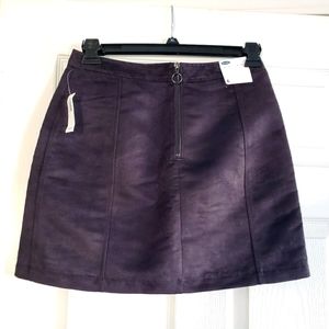 NWT suede skirt
